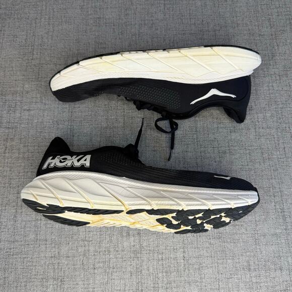 HOKA Arahi 7 Wide Black White Mens Running Shoes Size 12.5 2E 1147870-BWHT main image 9